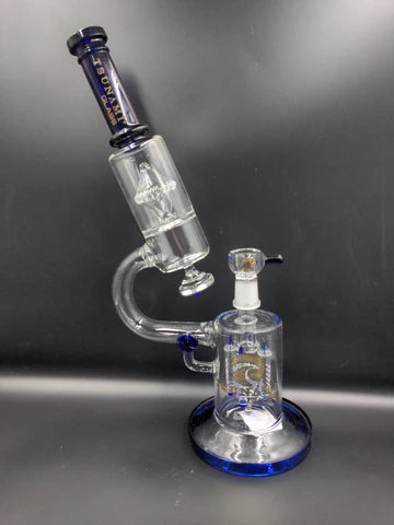 Tsunami Glass Microscope Bong 14"