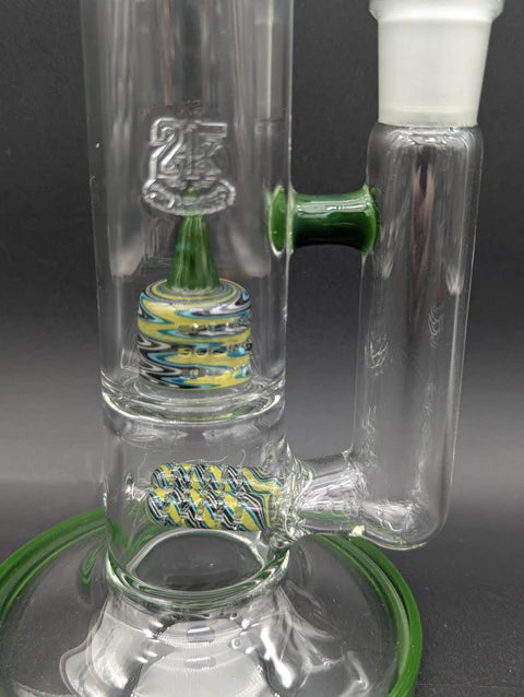 2K Glass Dual Gridline to 180 Grid Cap Bongs