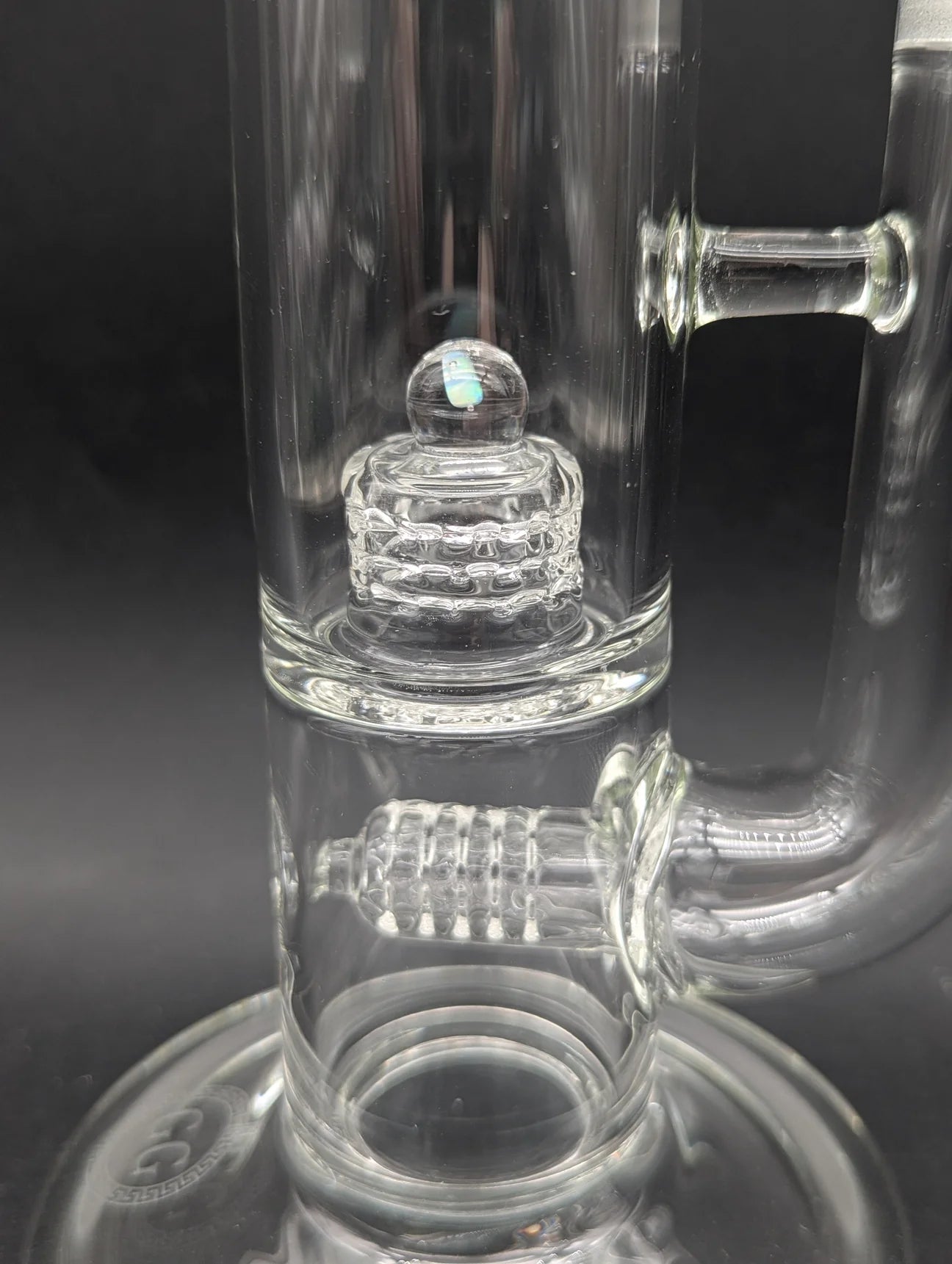 GREEK GLASS INLINE TO 360 GRID CAP TUBE W/ OPAL