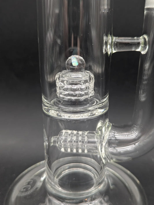 GREEK GLASS INLINE TO 360 GRID CAP TUBE W/ OPAL