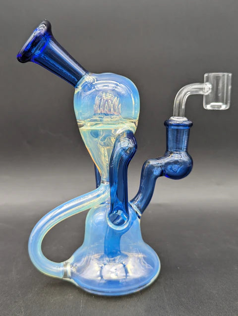 Phoenix Fumed 7" Marble Recycler Dab Rig