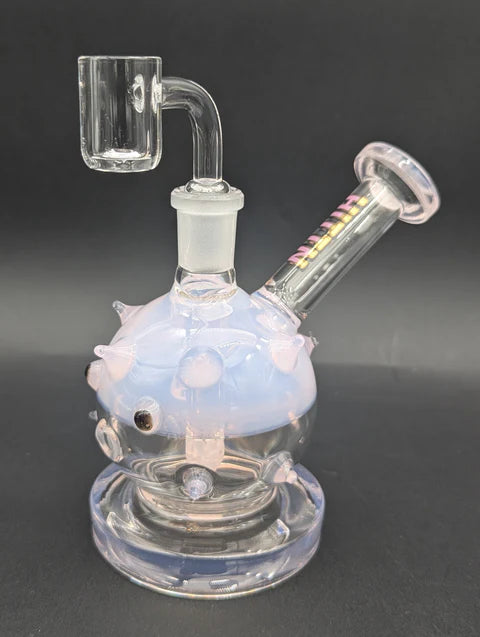 Hittn Glass 5" Puffer Fish Dab Rig