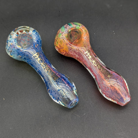 Phoenix 4" Fumed Color Frit Spoon Pipe