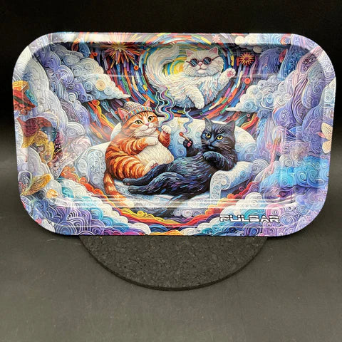 Pulsar Metal Rolling Tray | Couch Cats | 11"x7"