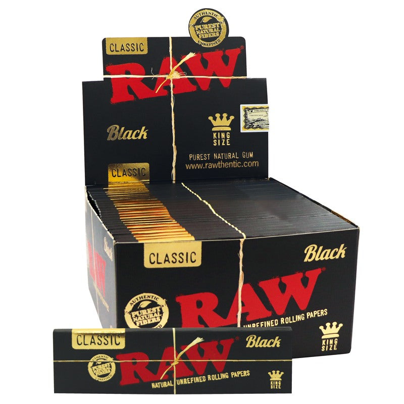 Raw black king size
