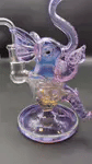 7.5" PURPLE FUMED ELEPHANT DAB RIG 14MM