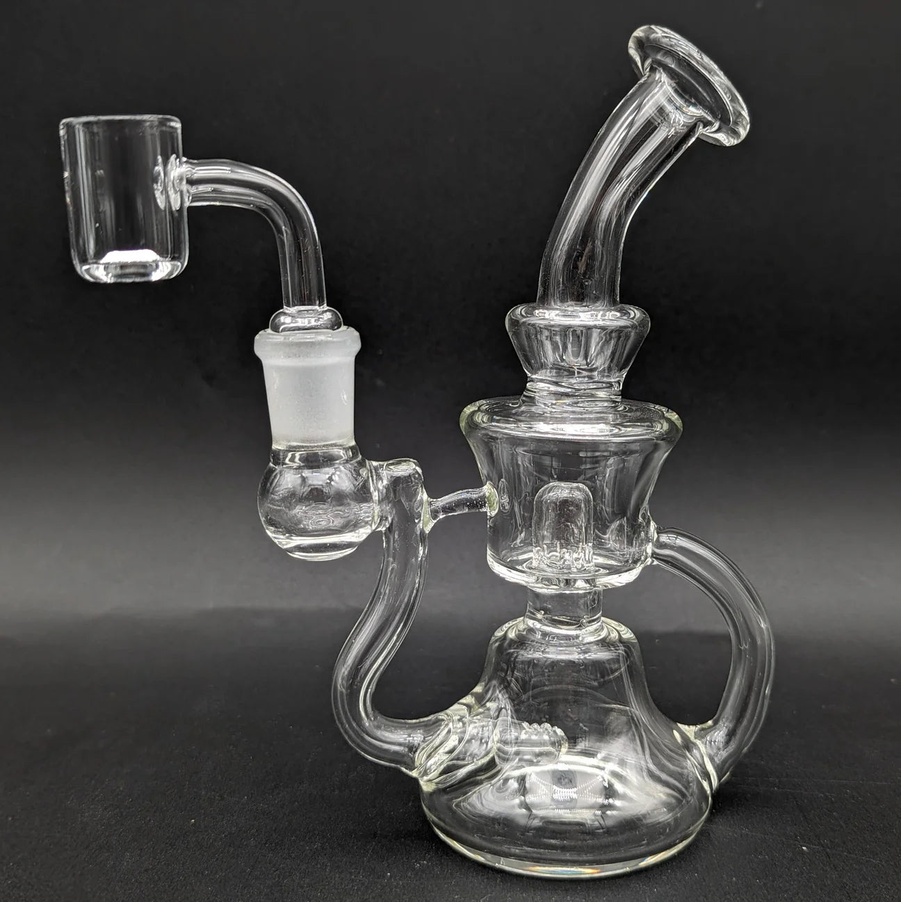 6" DOUBLE SLIT RECYCLER DAB RIG