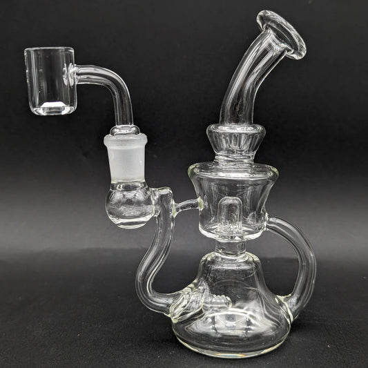 6" DOUBLE SLIT RECYCLER DAB RIG