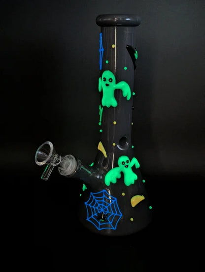 10" 3D Halloween Beaker Bong