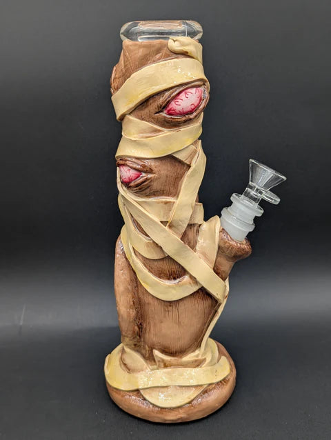 10" Mummified Monster 3D Straight Tube Bong