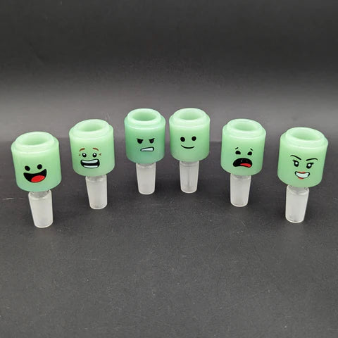 14mm Facial Expressions Bong Bowls