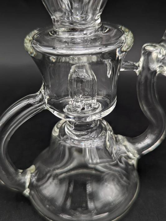 6" DOUBLE SLIT RECYCLER DAB RIG