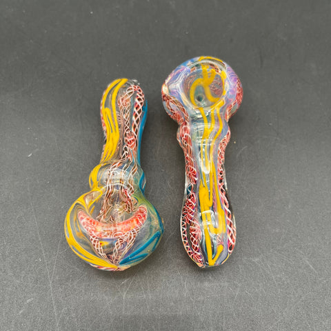 4" Multi Color Roped Hand Pipe