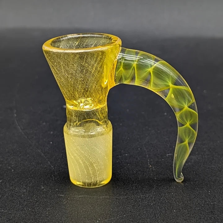 GREEK GLASS FULL COLOR 18MM 4 HOLE SLIDE