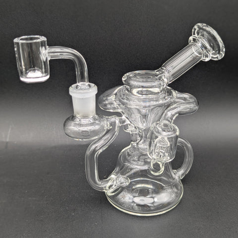 6" Dual Uptake Vortex Recycler Dab Rig