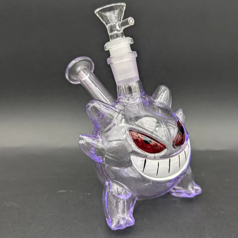 6" Purple Ghost Monster Glass Bong