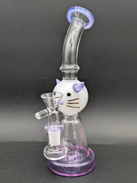 7" Hey Kitten Water Pipe
