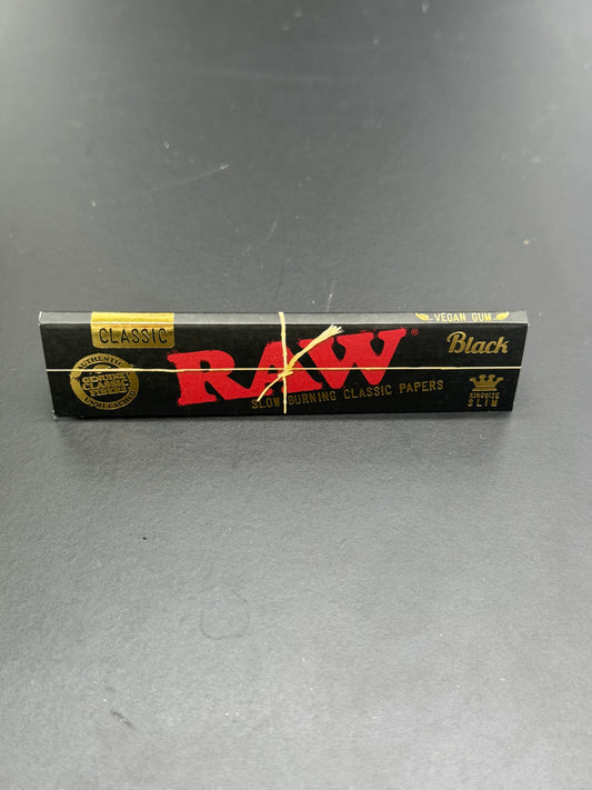 Raw black king size