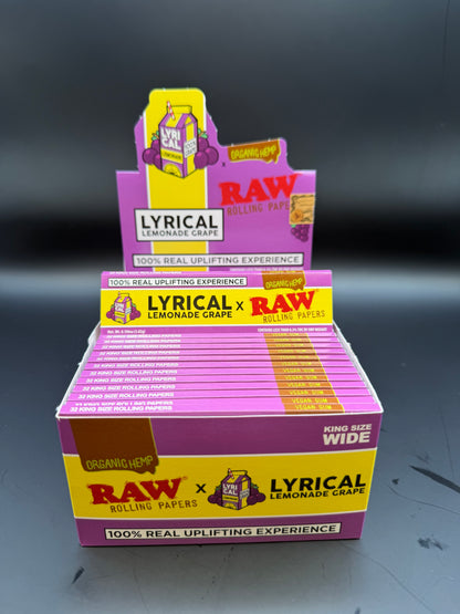 Lyrical lemonade x Raw KING SAIZE GRAPE
