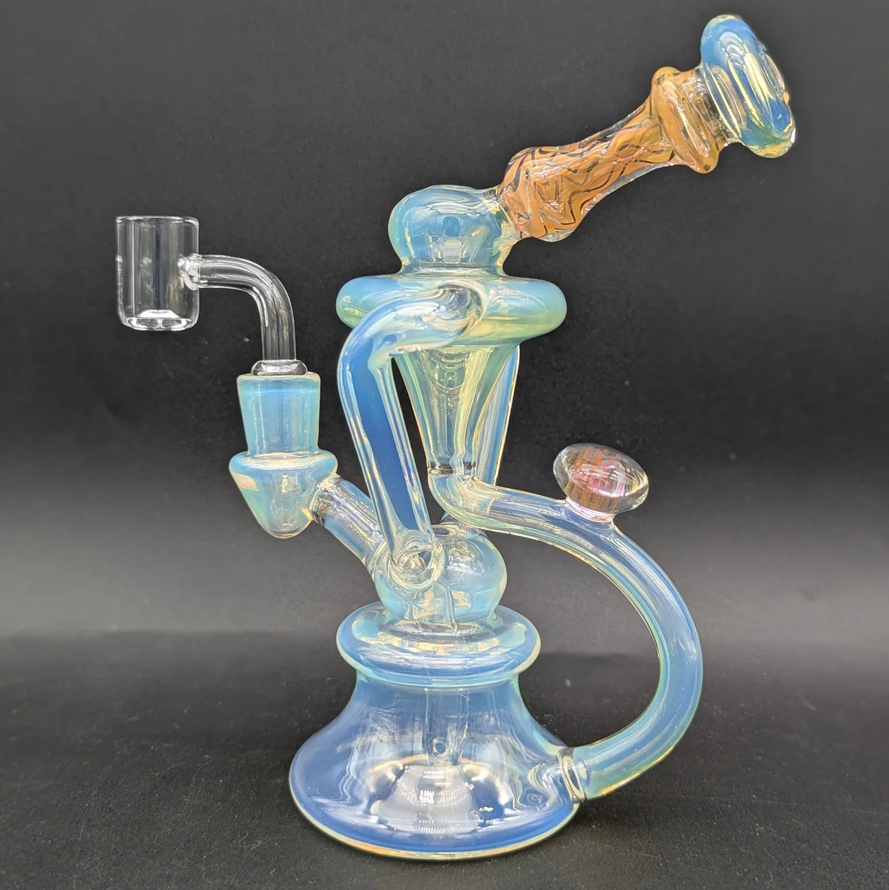 PHOENIX FUMED 7.5" DUAL UPTAKE RECYCLER RIG
