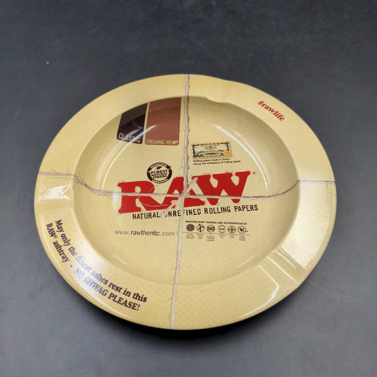 RAW ROUND METAL ASHTRAY | 5.5"