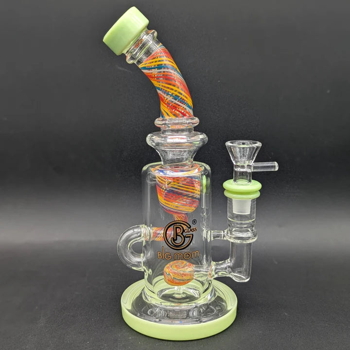 BIG MOM GLASS 8" KLEIN RECYCLER BONG