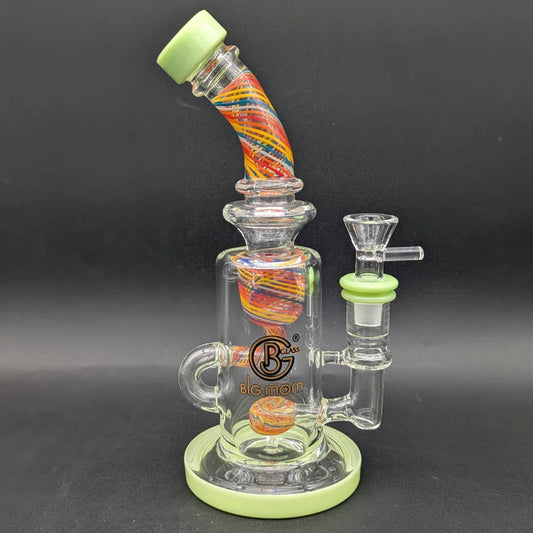 BIG MOM GLASS 8" KLEIN RECYCLER BONG
