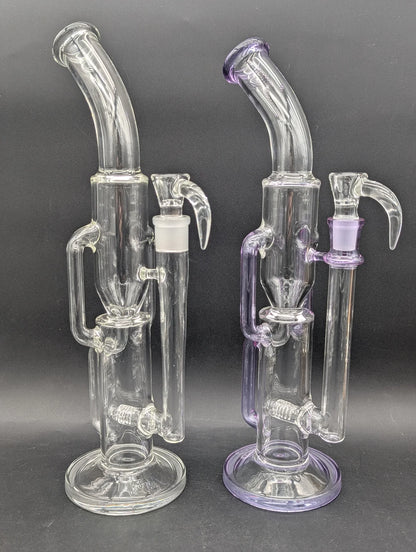 GREEK GLASS 16.5" RECYCLER 2.0 BONG