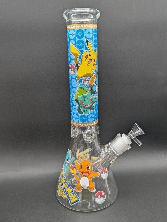 14" POKÈMON & FRIENDS 7MM BEAKER BONG