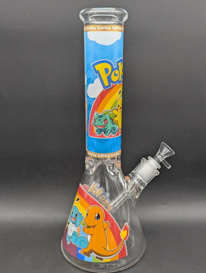 14" POKÈMON & FRIENDS 7MM BEAKER BONG