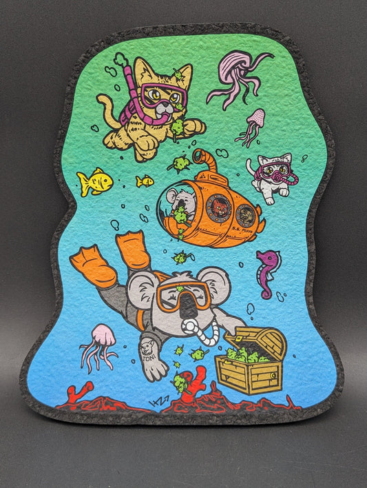 MILKYWAY X KOALA PUFFS "CATLANTIS" MOODMAT