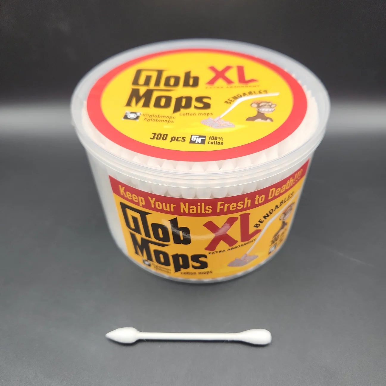 GLOB MOPS XL COTTON SWABS BENDABLES 300 COUNT