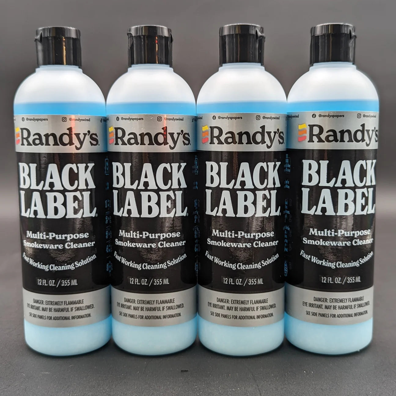 RANDY'S BLACK LABEL GLASS CLEANER - 12OZ BOTTLE