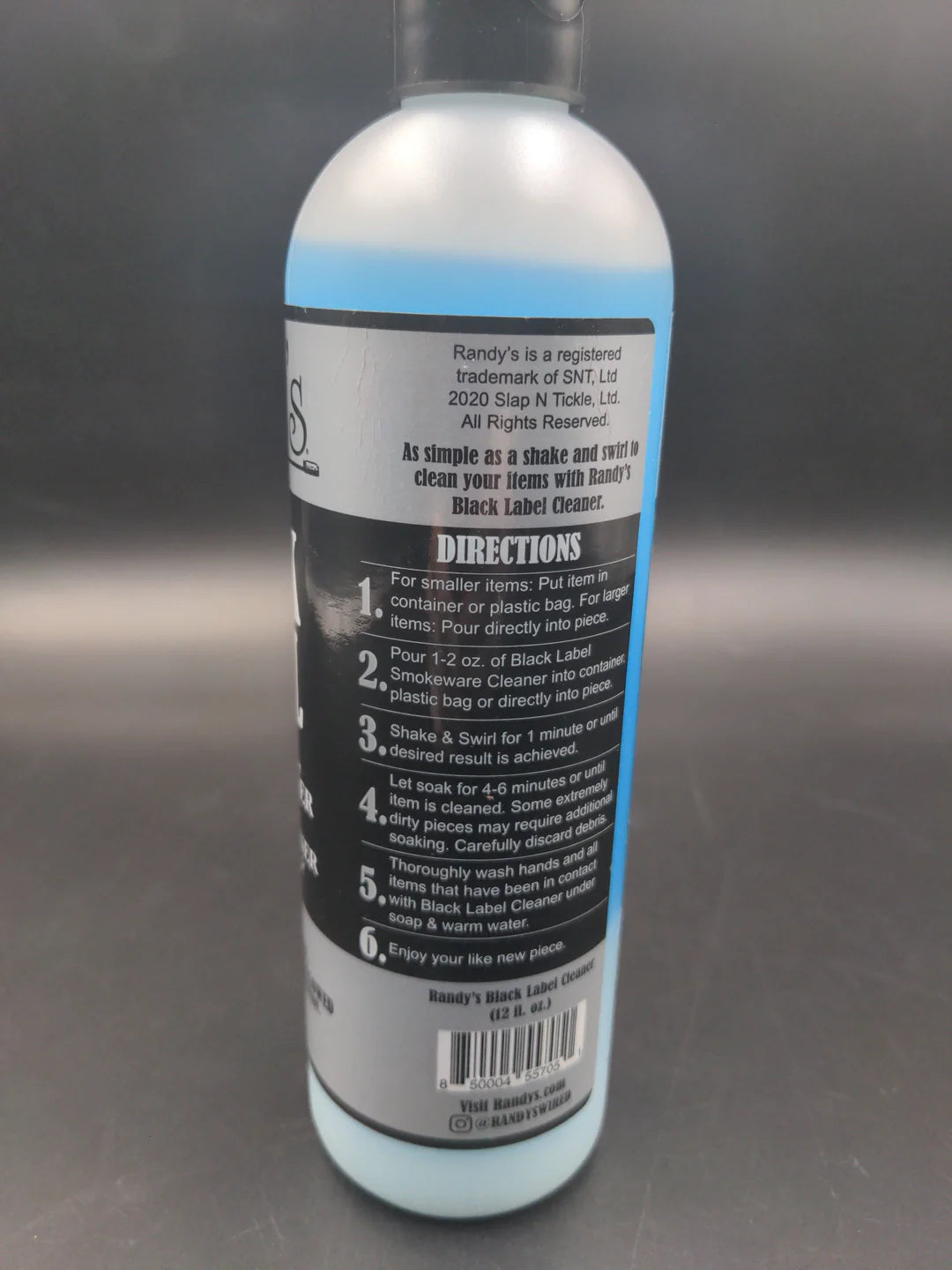 RANDY'S BLACK LABEL GLASS CLEANER - 12OZ BOTTLE
