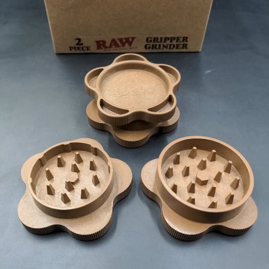 RAW GRIPPER GRINDER | 2PC | 2.5" | FINE GRIND V1