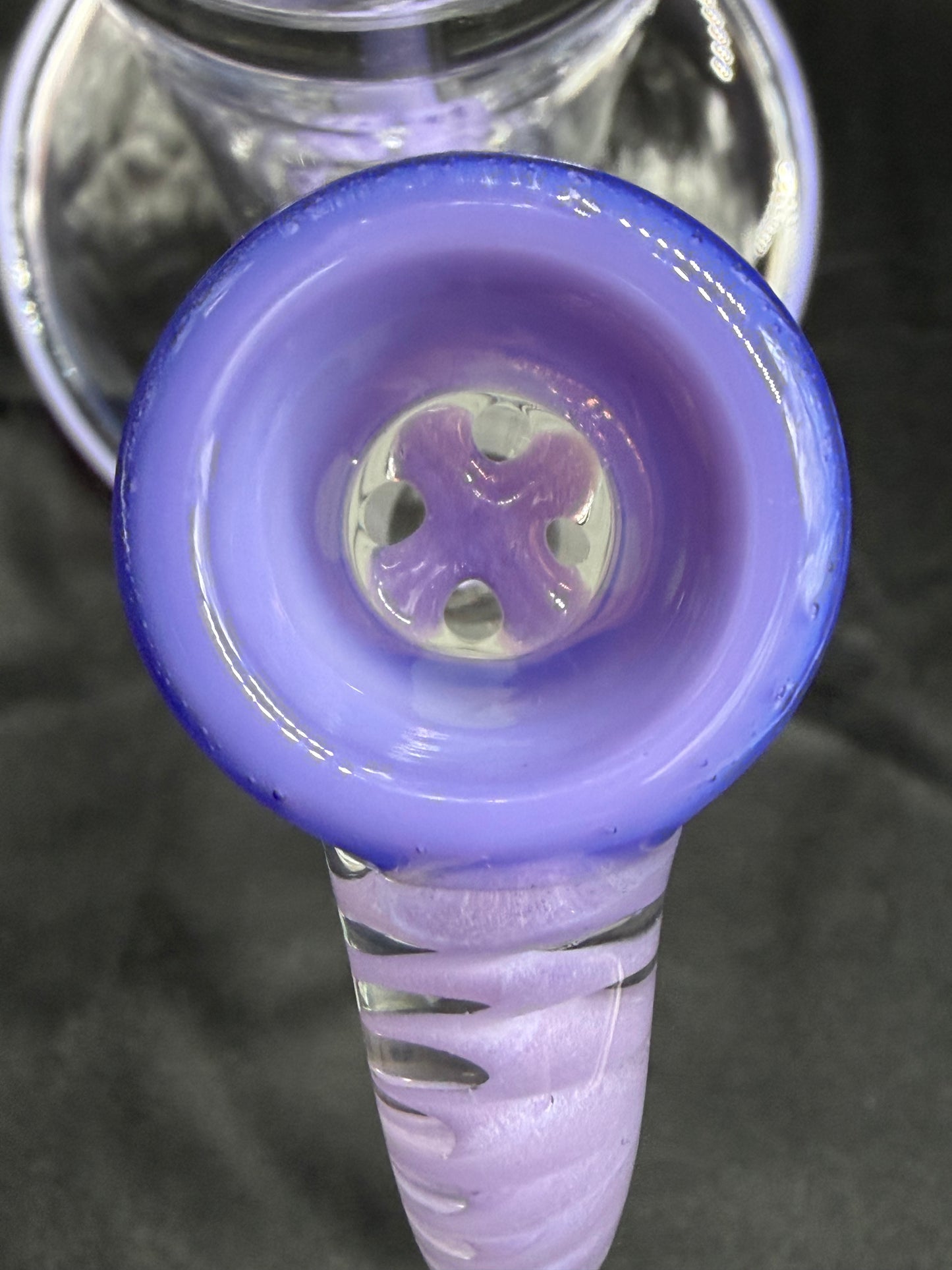 2K GLASS DUAL GRIDLINE TO 8 ARM BONGS - COLOR ACCENTED