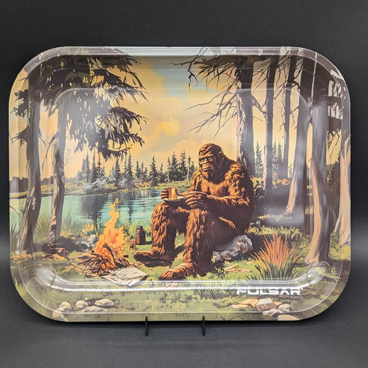 PULSAR LARGE METAL ROLLING TRAY | CAMPING BIGFOOT | 13"X11"