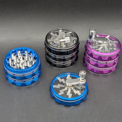 Aluminum Lightning Crank Grinder 63mm