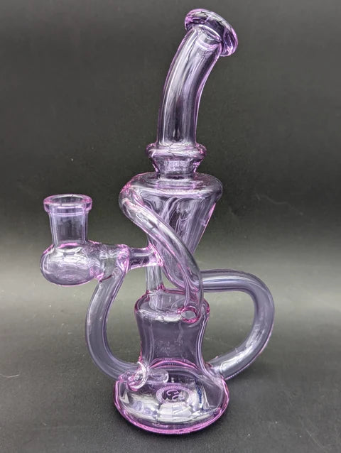 Greek Glass Floating Recycler Dab Rig