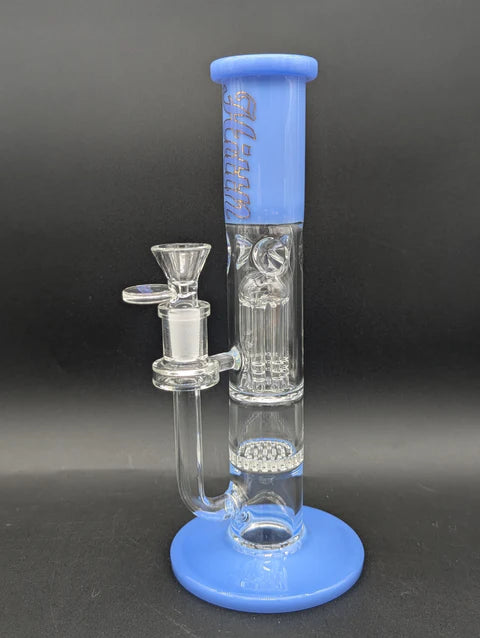Hittin Glass 10" Honeycomb Tree Straight Tube