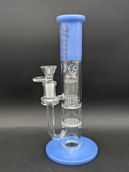 Hittin Glass 10" Honeycomb Tree Straight Tube