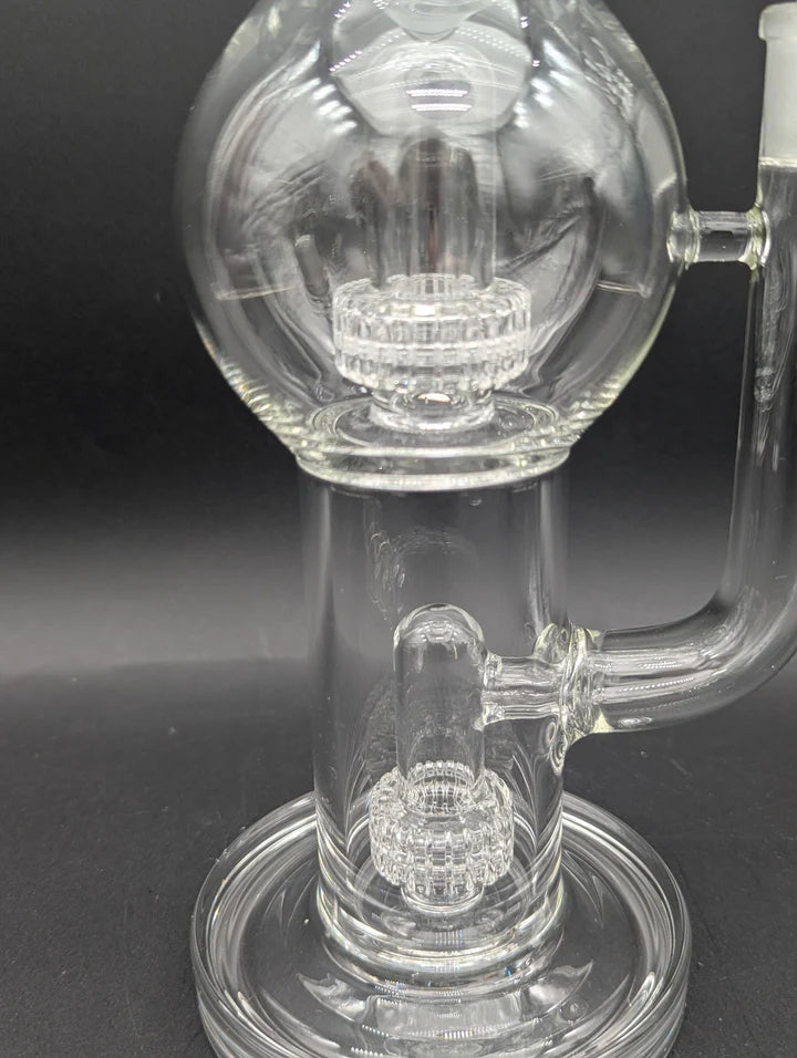 Pulsar Double Chamber Bubble Glass Water Pipe | 14"