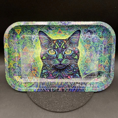 Pulsar Metal Rolling Tray | Cat-atonic | 11"x7"