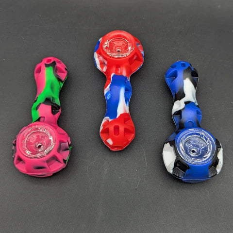 Silicone 4" Hand Pipe w/ Poker